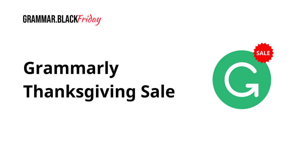 Grammarly Thanksgiving Sale