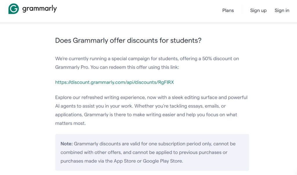 Grammarly Premium Price For Students 
